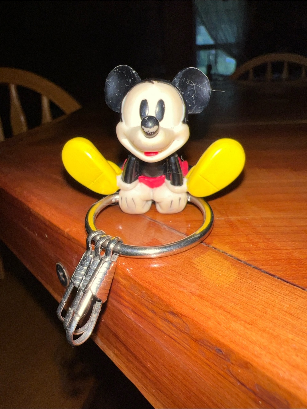 Classic Black & Yellow Micky Mouse Character Keyring